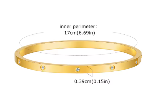 Pulsera de acero inoxidable Linda