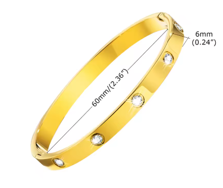 Pulsera de acero inoxidable Linda