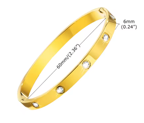 Pulsera de acero inoxidable Linda