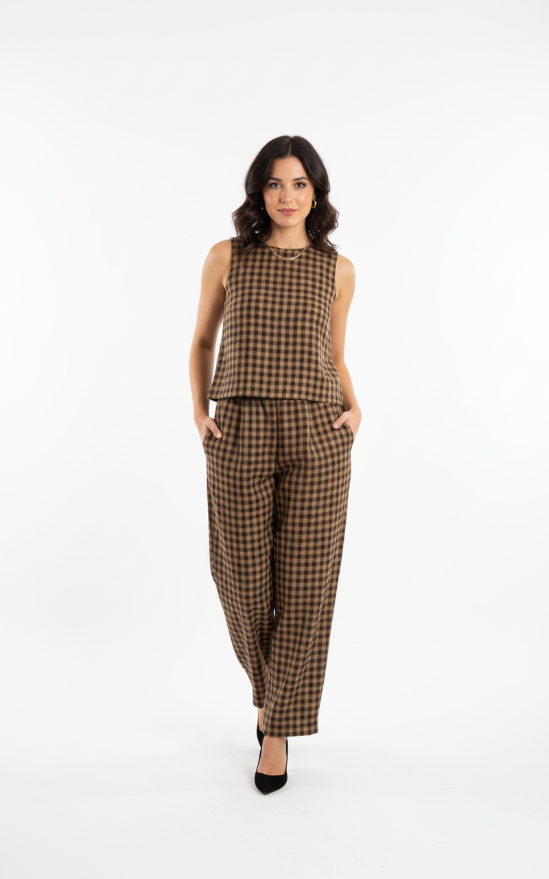 CONJUNTO TOP Y PANTALON ROSELINDA