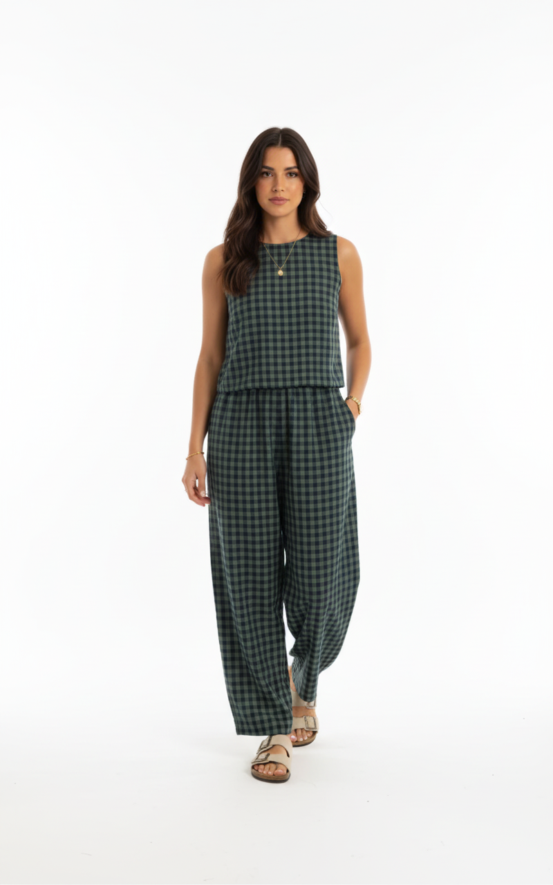 CONJUNTO TOP Y PANTALON ROSELINDA